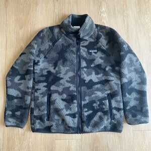 Columbia Camouflage Fleece Zip Up Jacket